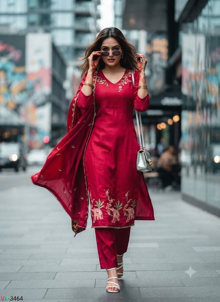 Ff Mall Chanderi Festival Wear Kurti With Bottom Dupatta Collections